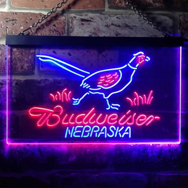 Budweiser Nebraska Bird Neon-Like LED Sign